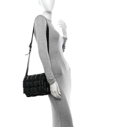 Bottega Veneta Nappa Maxi Intreccio Padded Cassette Crossbody Bag Black 3 of 10
