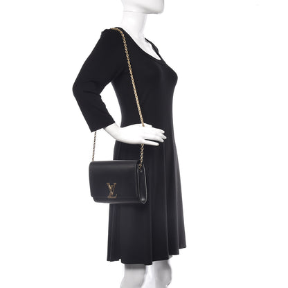Louis Vuitton Calfskin Chain Louise GM Black 2 of 18
