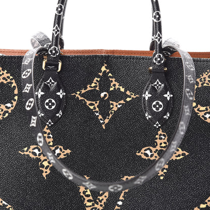 Louis Vuitton Monogram Giant Jungle Onthego GM Black 8 of 10