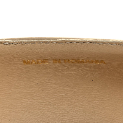 Chanel Lambskin Grosgrain Cap Toe CC Pumps 39 Beige Black 8 of 10
