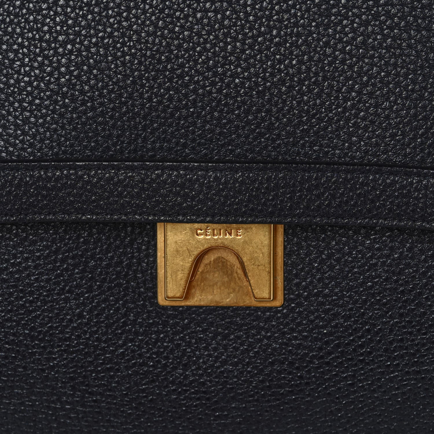 Celine Drummed Calfskin Mini Belt Bag Navy 8 of 12