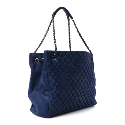 Chanel Iridescent Calfskin Quilted New Bubble Tote Dark Blue 3 of 13