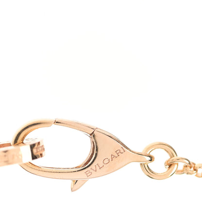 Bulgari 18K Rose Gold Cermet Small B.Zero1 Pendant Necklace 5 of 9