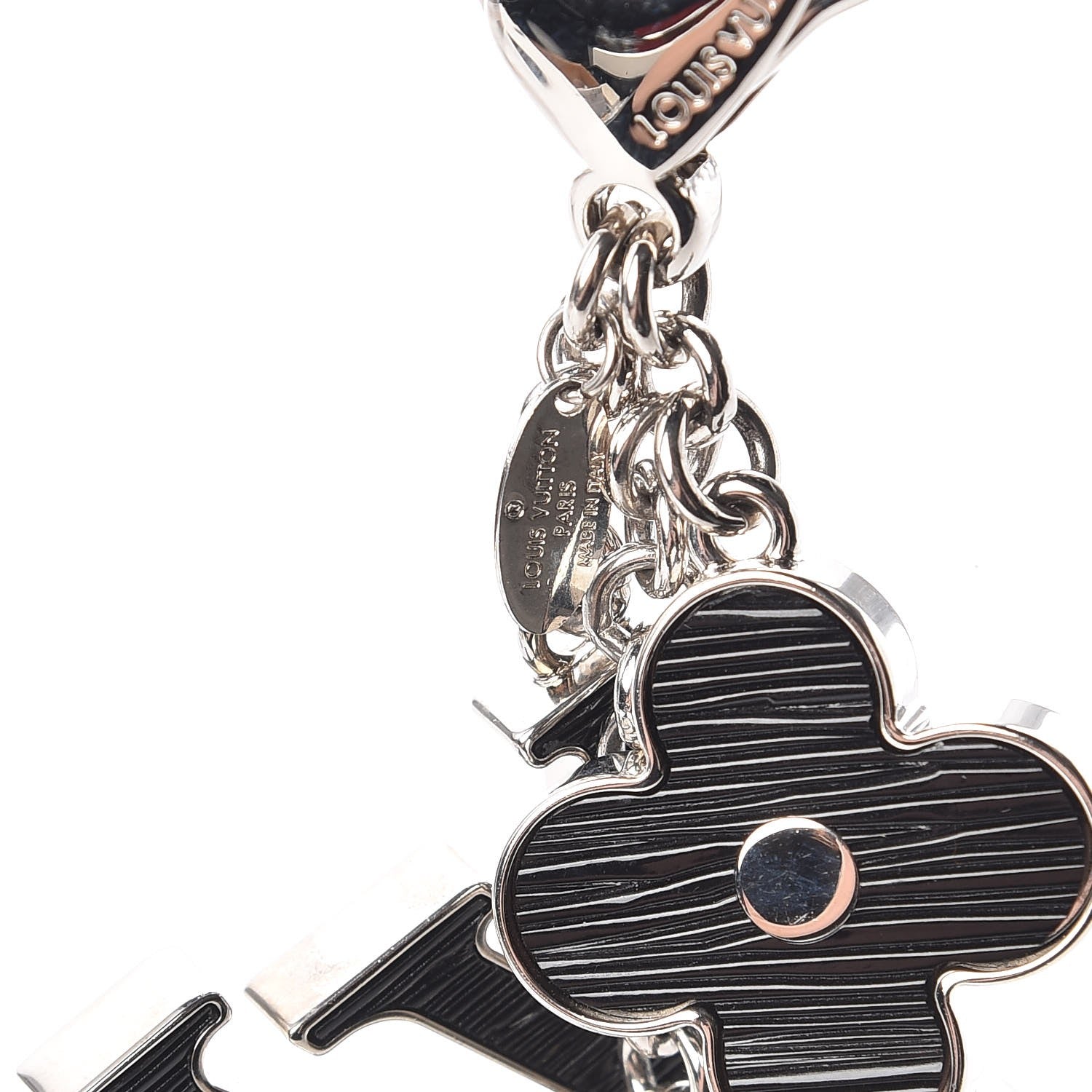 Louis Vuitton Electric Epi Fleur d'Epi Bag Charm Black 4 of 4