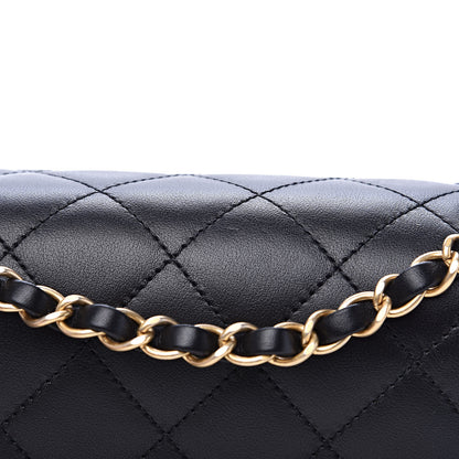 Chanel Calfskin Quilted Enchained Flap Black 10 of 13
