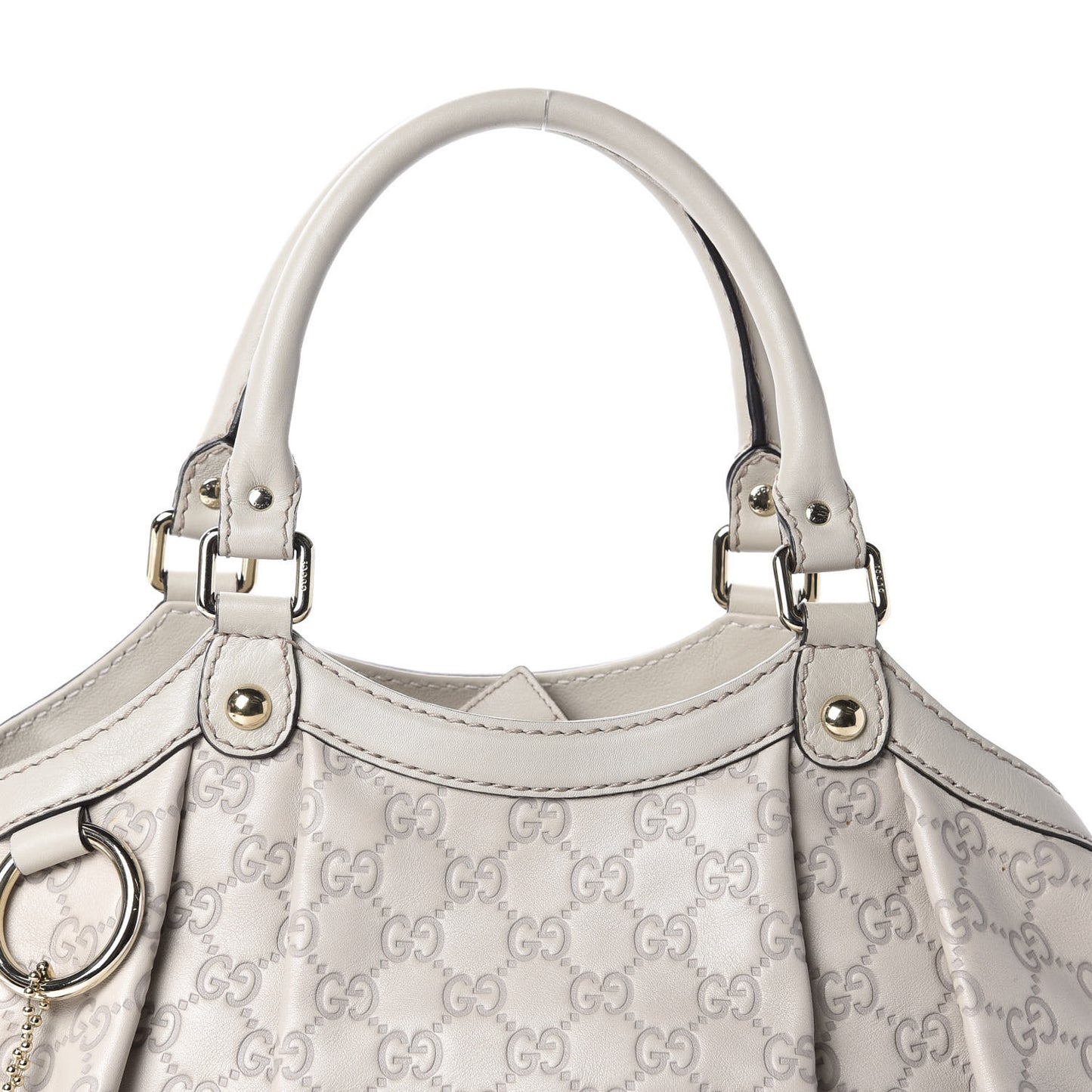 Guccissima Medium Sukey Tote Mystic White