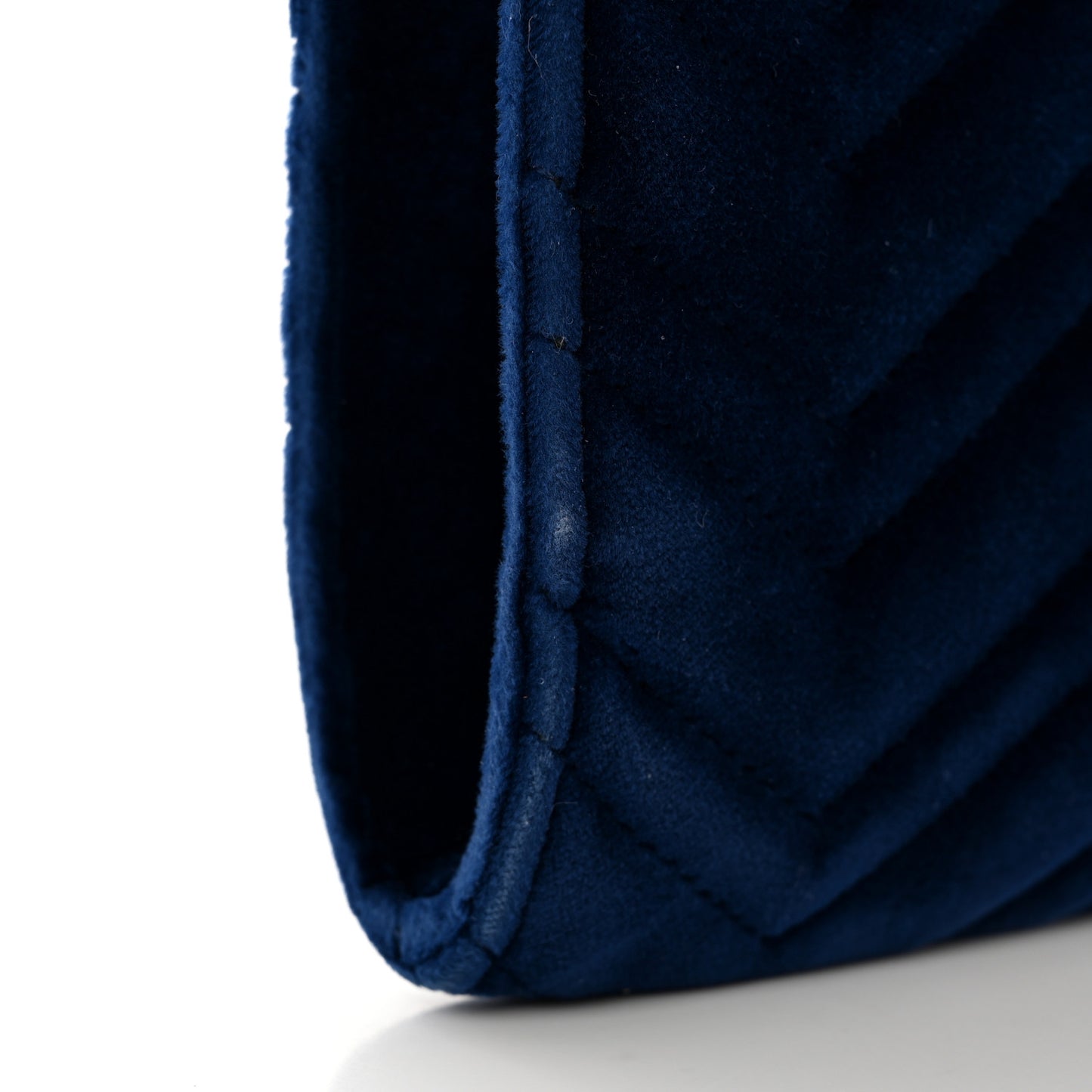 Velvet Matelasse GG Marmont Clutch Cobalt Blue