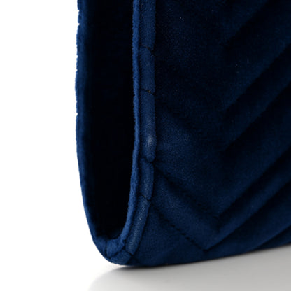 Gucci Velvet Matelasse GG Marmont Clutch Cobalt Blue 10 of 10