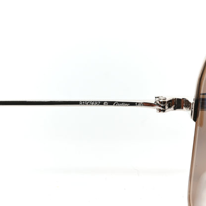Cartier Metal Aviator Sunglasses CT02305 Silver 5 of 6