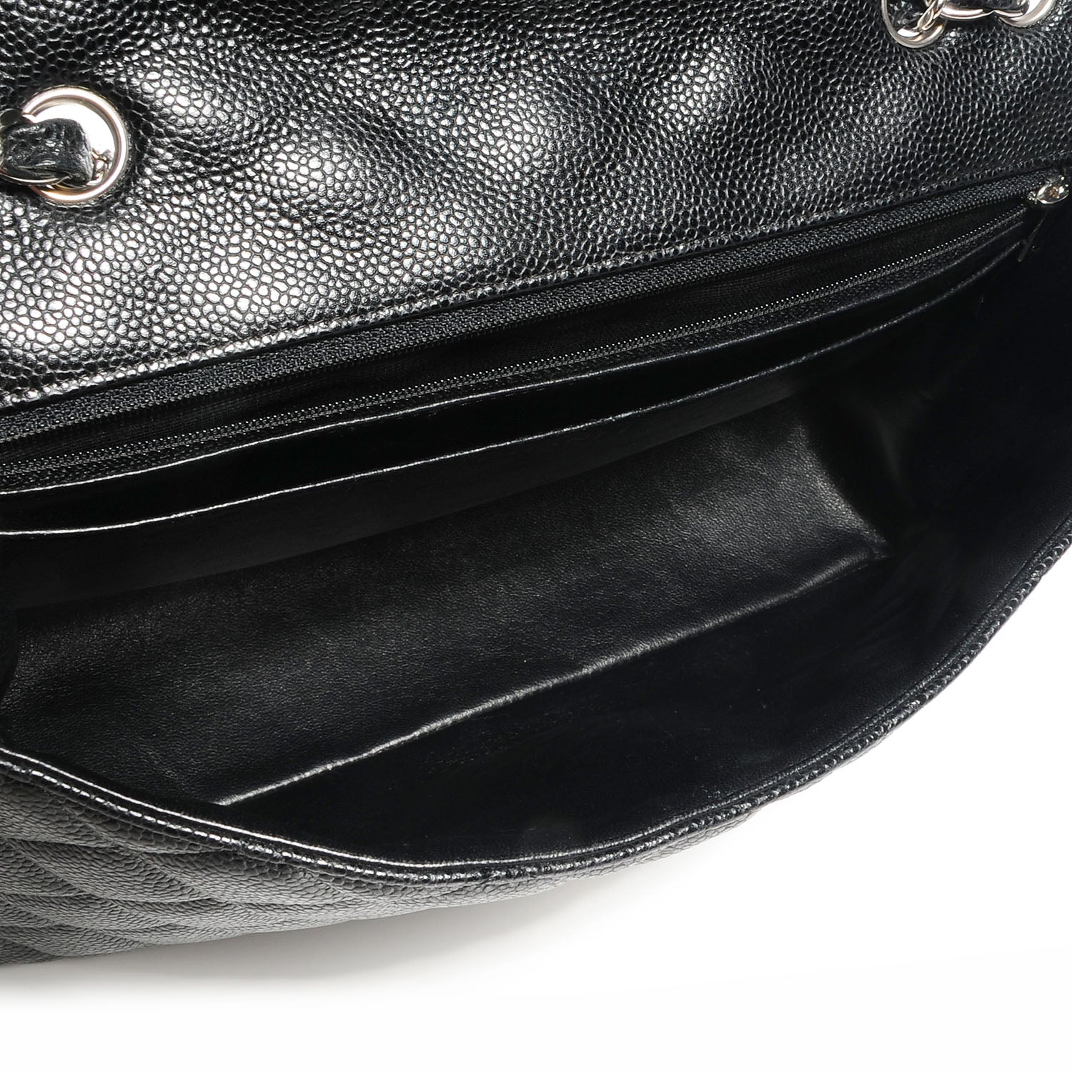 Chanel Caviar Jumbo Single Flap Black 5 of 9