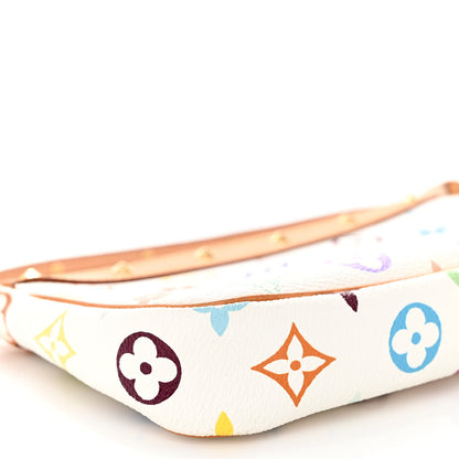 Louis Vuitton Monogram Multicolor Pochette Accessories White 9 of 10