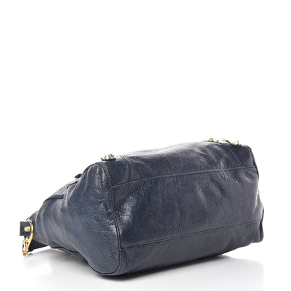 Balenciaga Agneau Giant 12 Gold Hardware Velo Bleu Obscur 4 of 17
