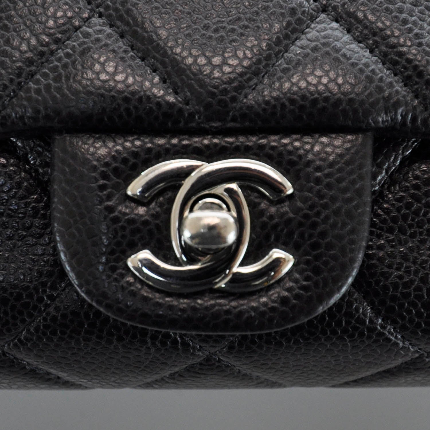 Chanel Caviar Quilted Clutch Flap Bag Black 6 of 10