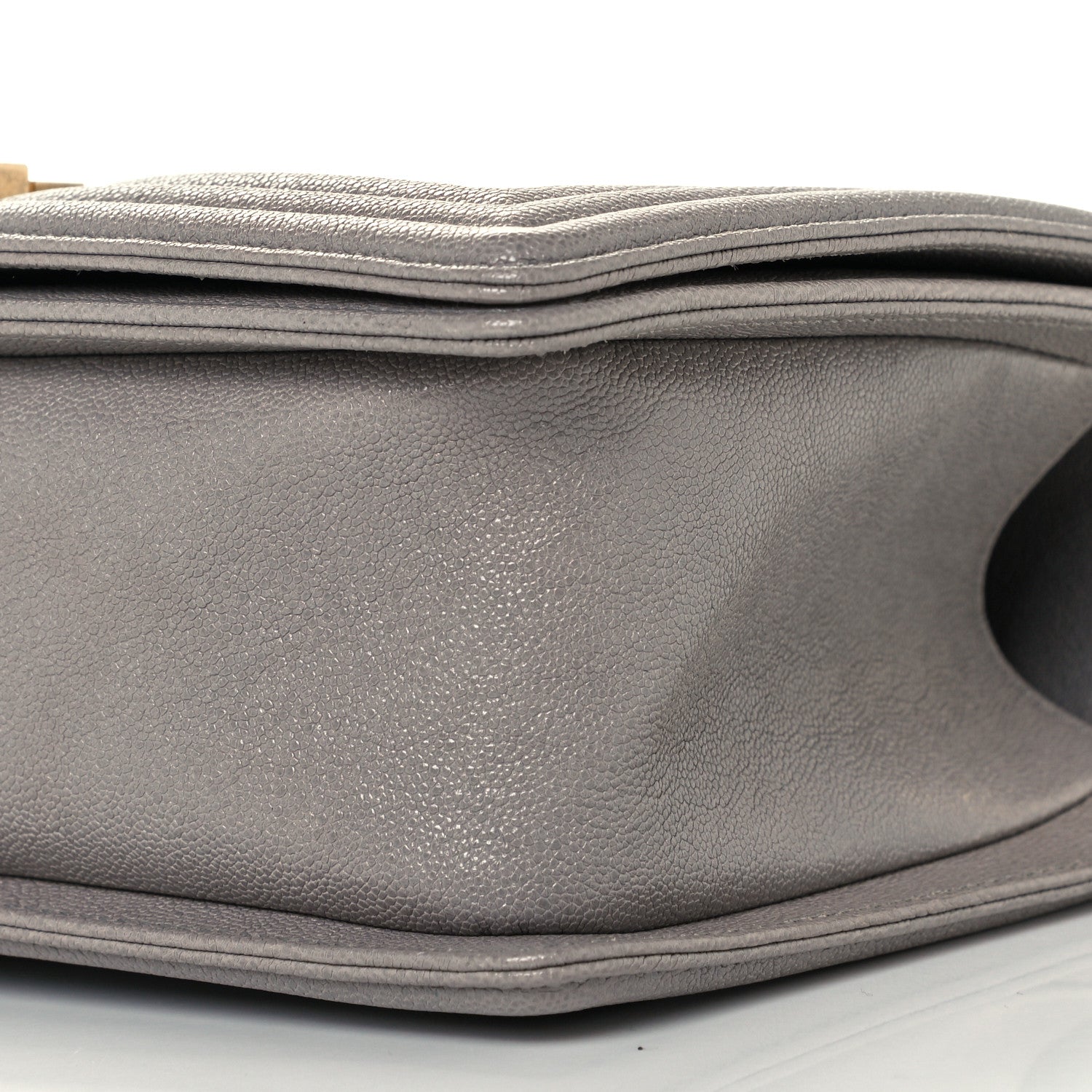 Chanel Caviar Quilted Medium Boy Flap Grey 9 of 10