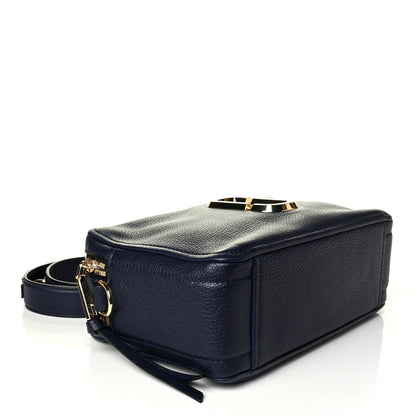 Marc Jacobs Supple Natural Grain Calfskin The Softshot 27 Bag Navy 5 of 12