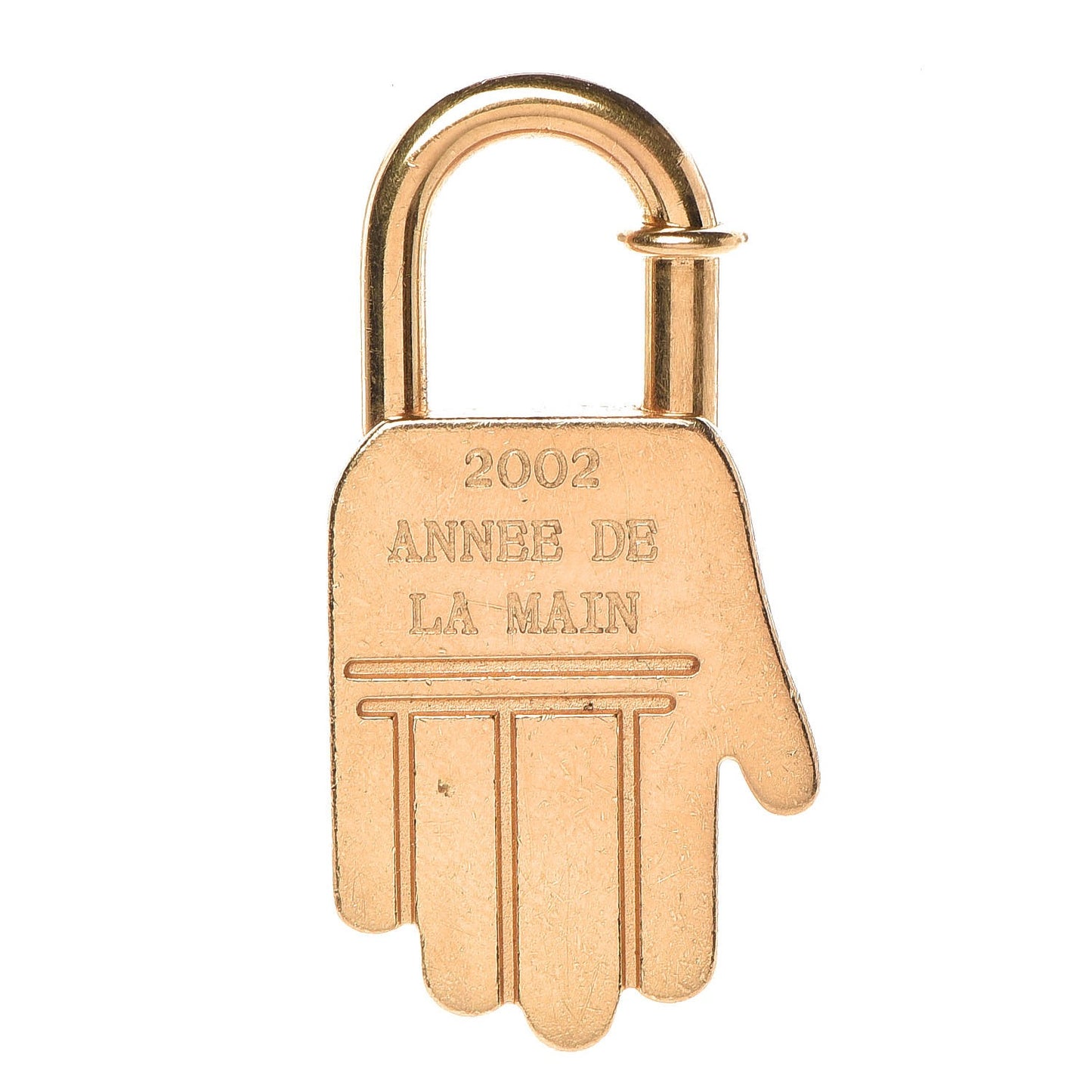 Gold Plated Annee De La Main Cadena Lock