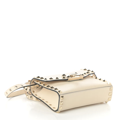 Valentino Garavani Vitello Mini Rockstud Flip Lock Crossbody Bag Light Ivory 4 of 8