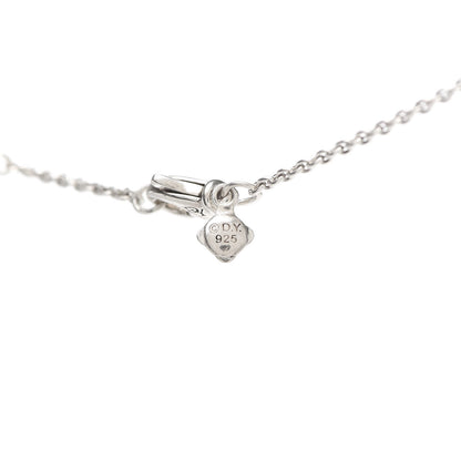 David Yurman Sterling Silver Diamond Amethyst Oval Chatelaine Pendant Necklace 5 of 5