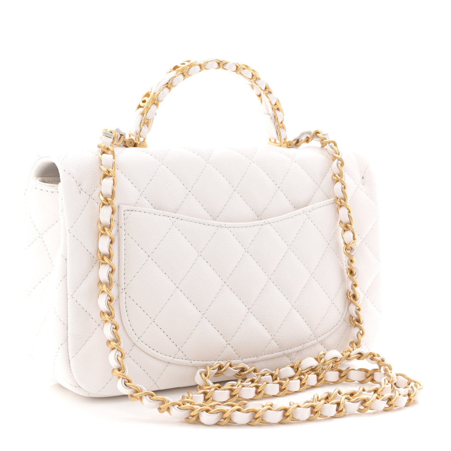 Chanel Caviar Quilted Small Handy CC Flap White 1815452 – FASHIONPHILE Chanel Caviar Quilted Small Handy CC Flap White 1815452 – FASHIONPHILE