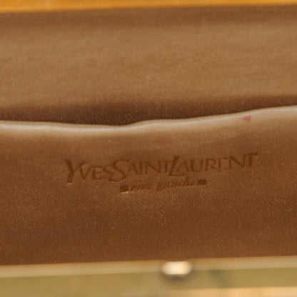 Saint Laurent Satin Y Mail Clutch Gold 6 of 6