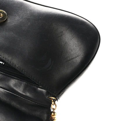 Christian Dior Lambskin Cannage Flap Shoulder Bag Black 11 of 12