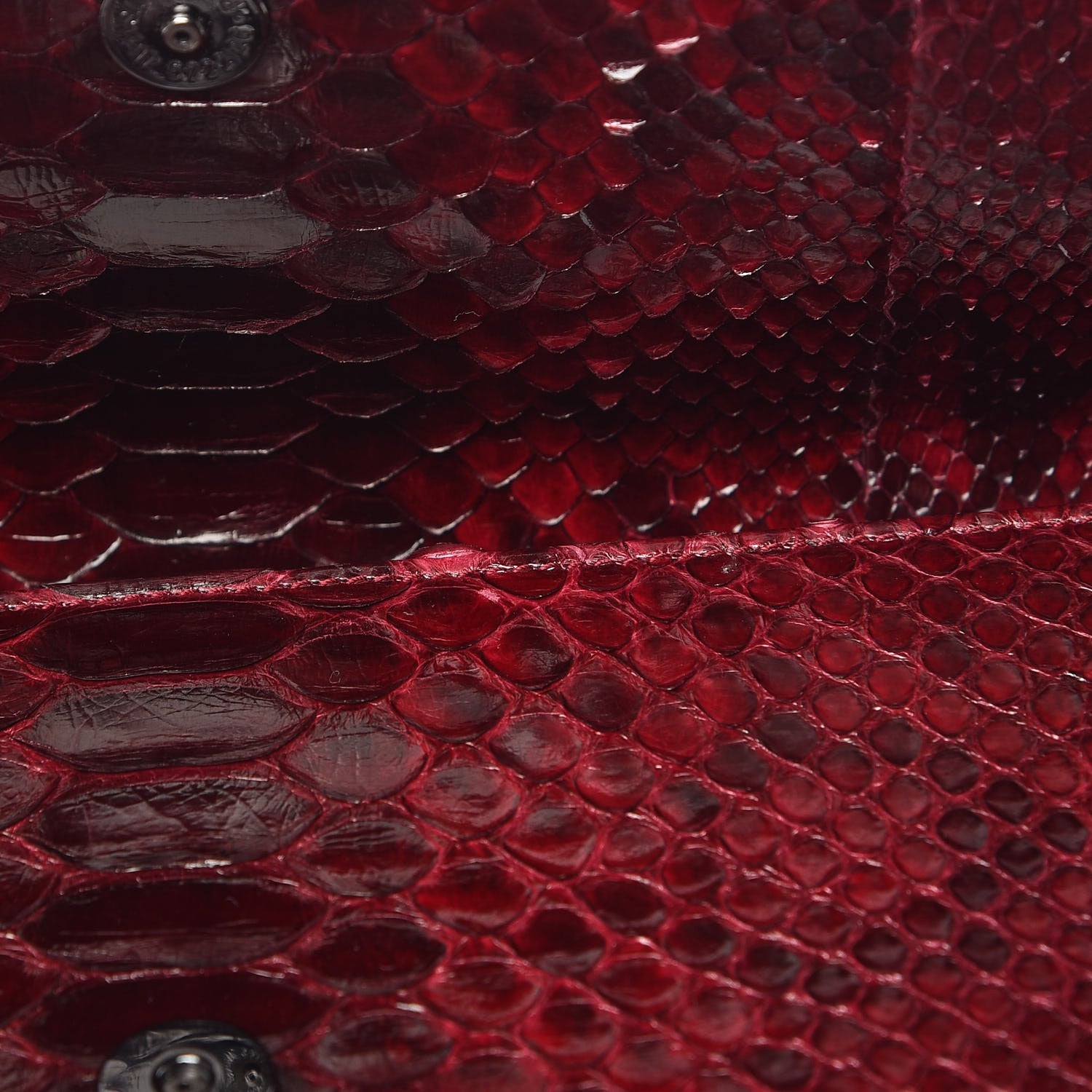 Judith Leiber Python Crystal Clutch Red 9 of 9