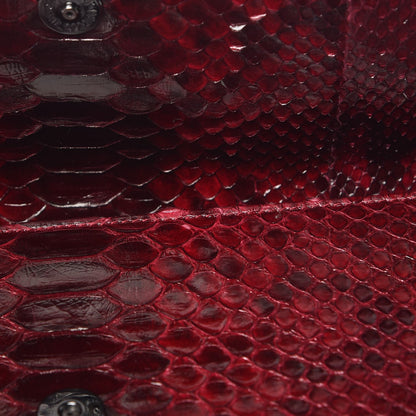 Judith Leiber Python Crystal Clutch Red 9 of 9
