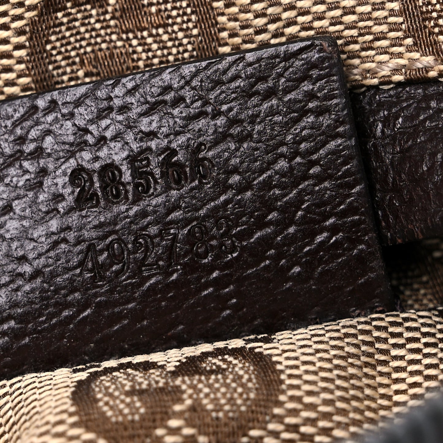 GG Monogram Double Pocket Belt Bag Dark Brown