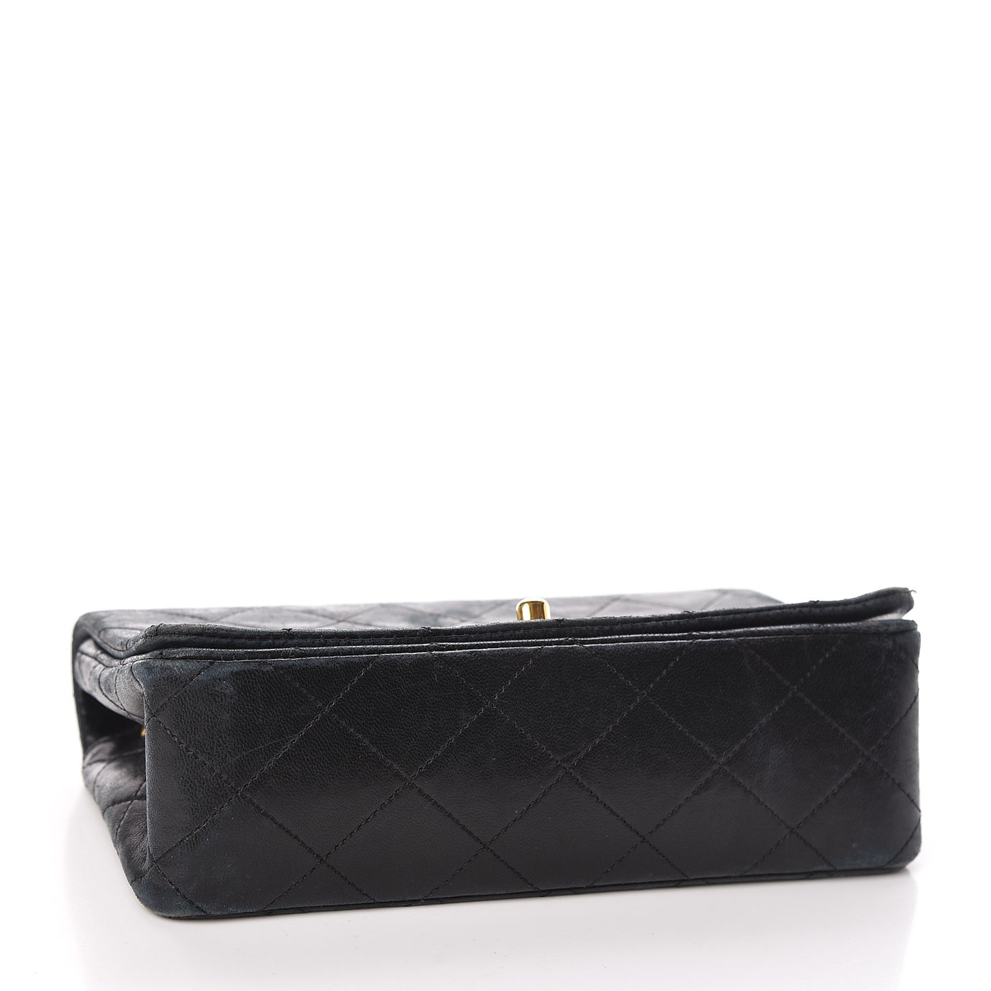 Lambskin Quilted Small Single Flap Bag Black