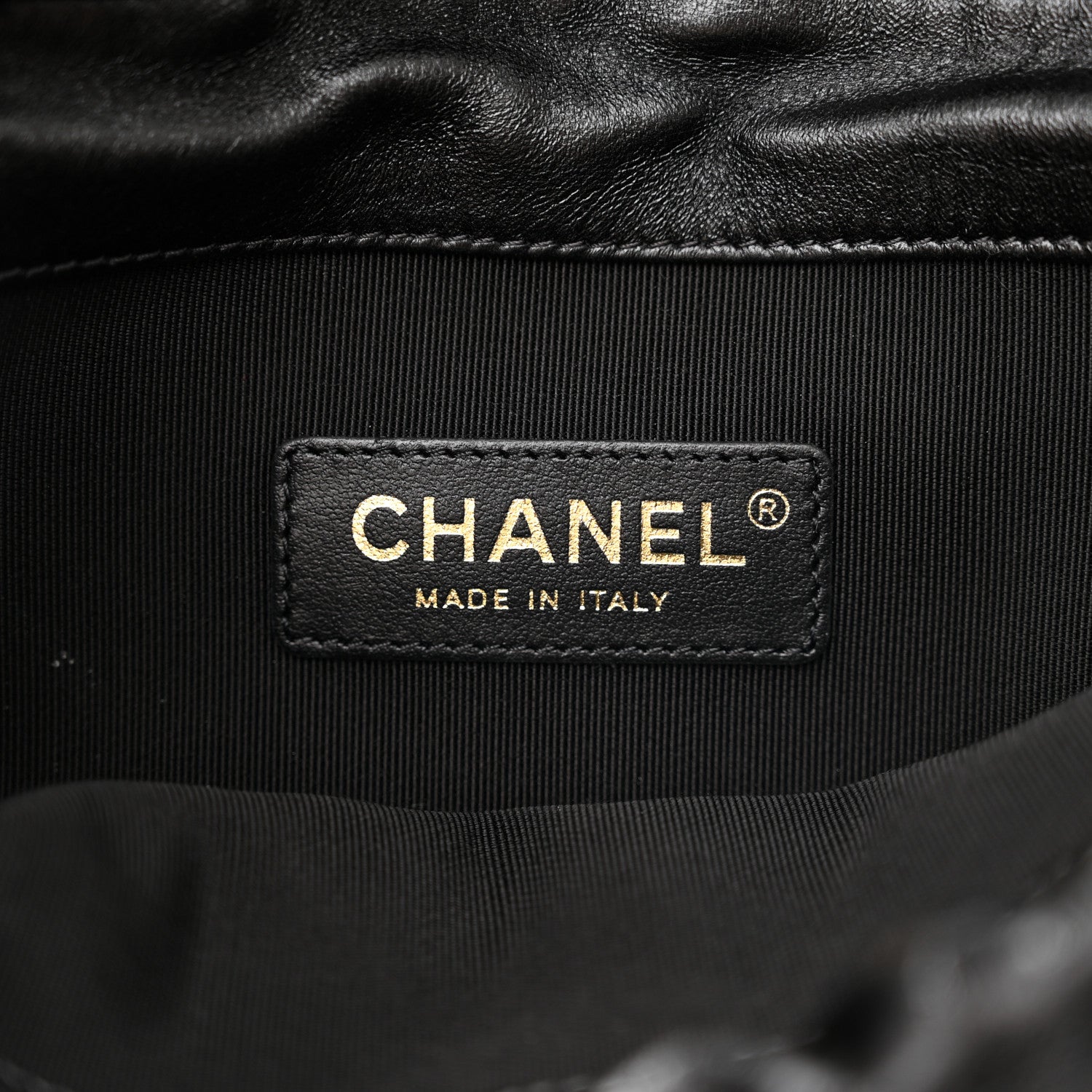 Chanel Lambskin Small Shopping Bag Black 6 of 10
