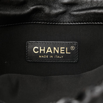 Chanel Lambskin Small Shopping Bag Black 6 of 10