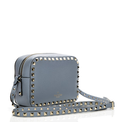Valentino Garavani Pebbled Calfskin Rockstud Camera Crossbody Bag London Stone 3 of 6