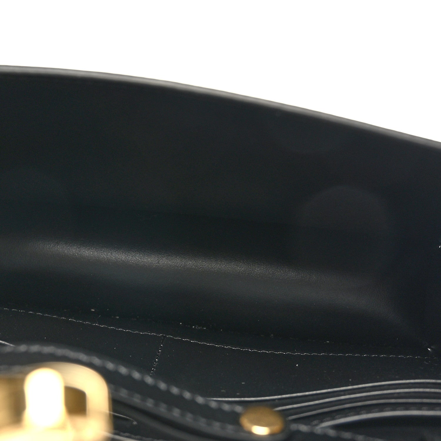 Celine Shiny Calfskin Triomphe Margo Wallet on Chain Black 5 of 9