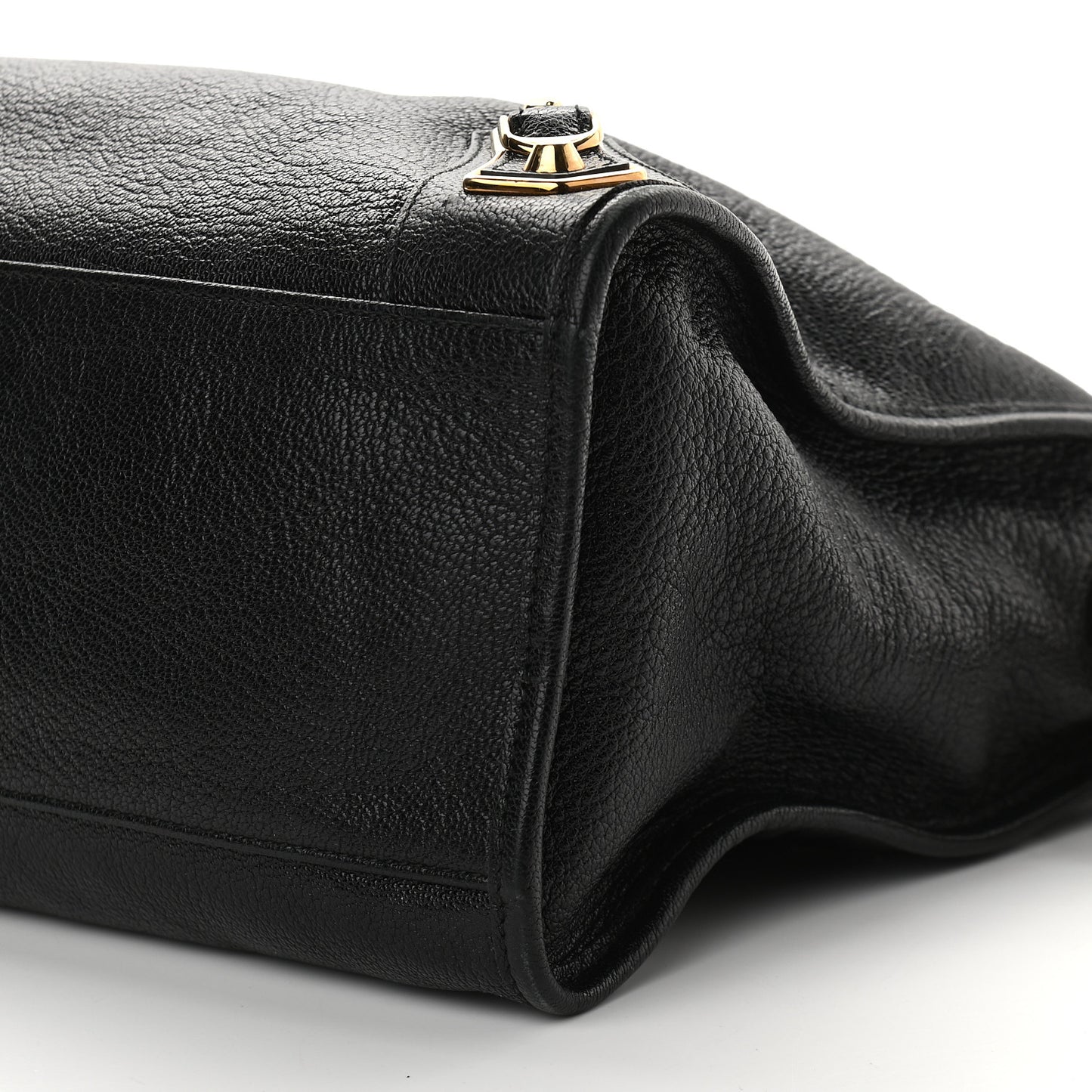Chevre Gold Metallic Edge Hardware City Black