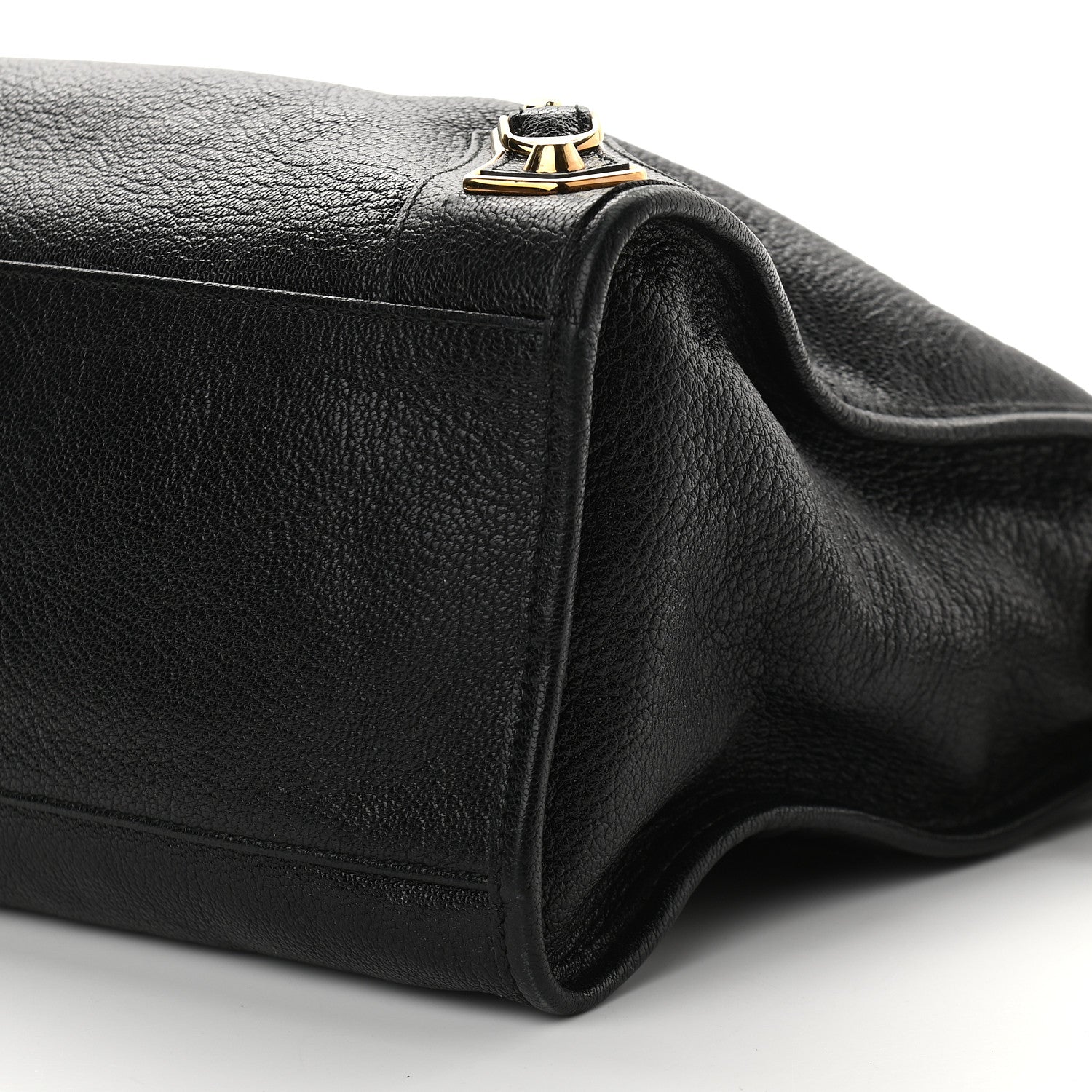 Balenciaga Chevre Gold Metallic Edge Hardware City Black 9 of 10