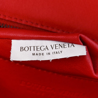 Bottega Veneta Box Calfskin Nappa Clip Bag Red 9 of 13