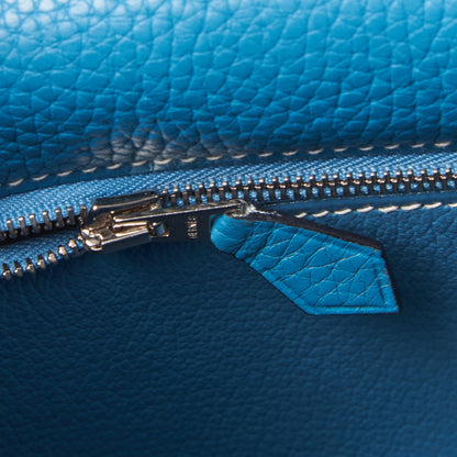 Hermes Togo Kelly Retourne 32 Blue Jean 22 of 32