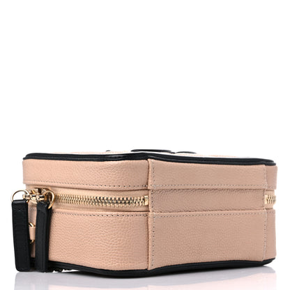 Chanel Caviar Quilted Small CC Filigree Vanity Case Beige Black 4 of 11