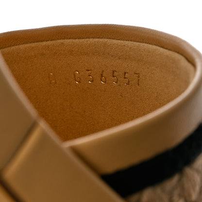 Chanel Lambskin Embroidered Logo Mules 41.5 Beige Black 6 of 8