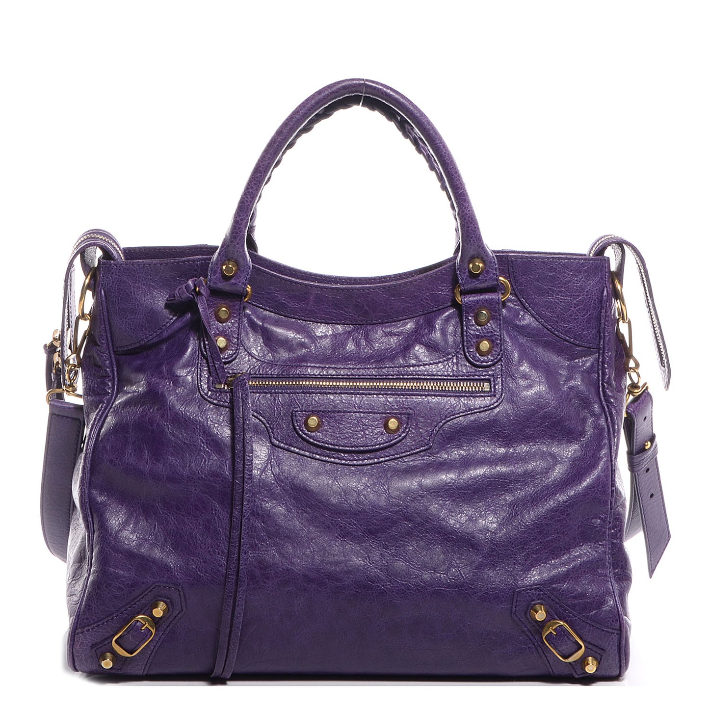 Agneau Velo Gold Hardware Dark Violet