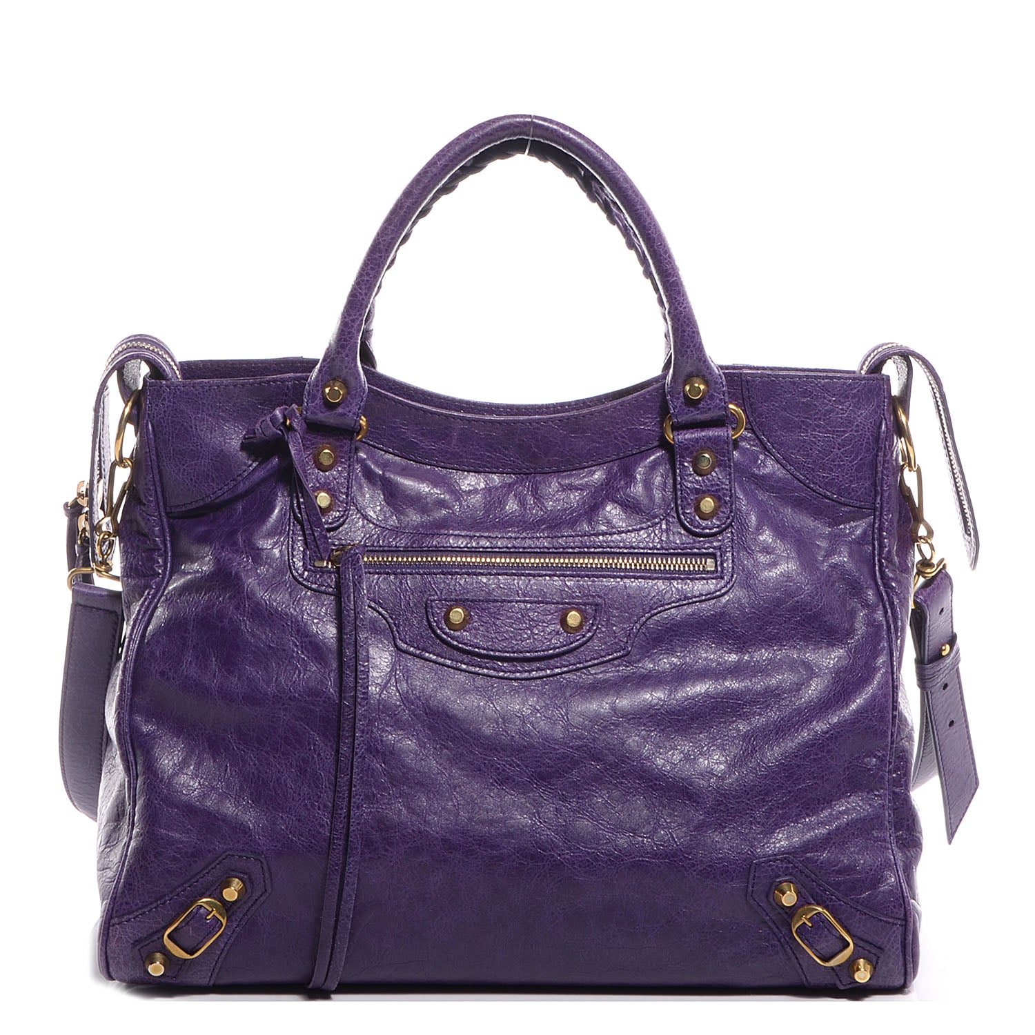 Balenciaga Agneau Velo Gold Hardware Dark Violet 1 of 12