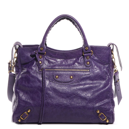 Balenciaga Agneau Velo Gold Hardware Dark Violet 1 of 12