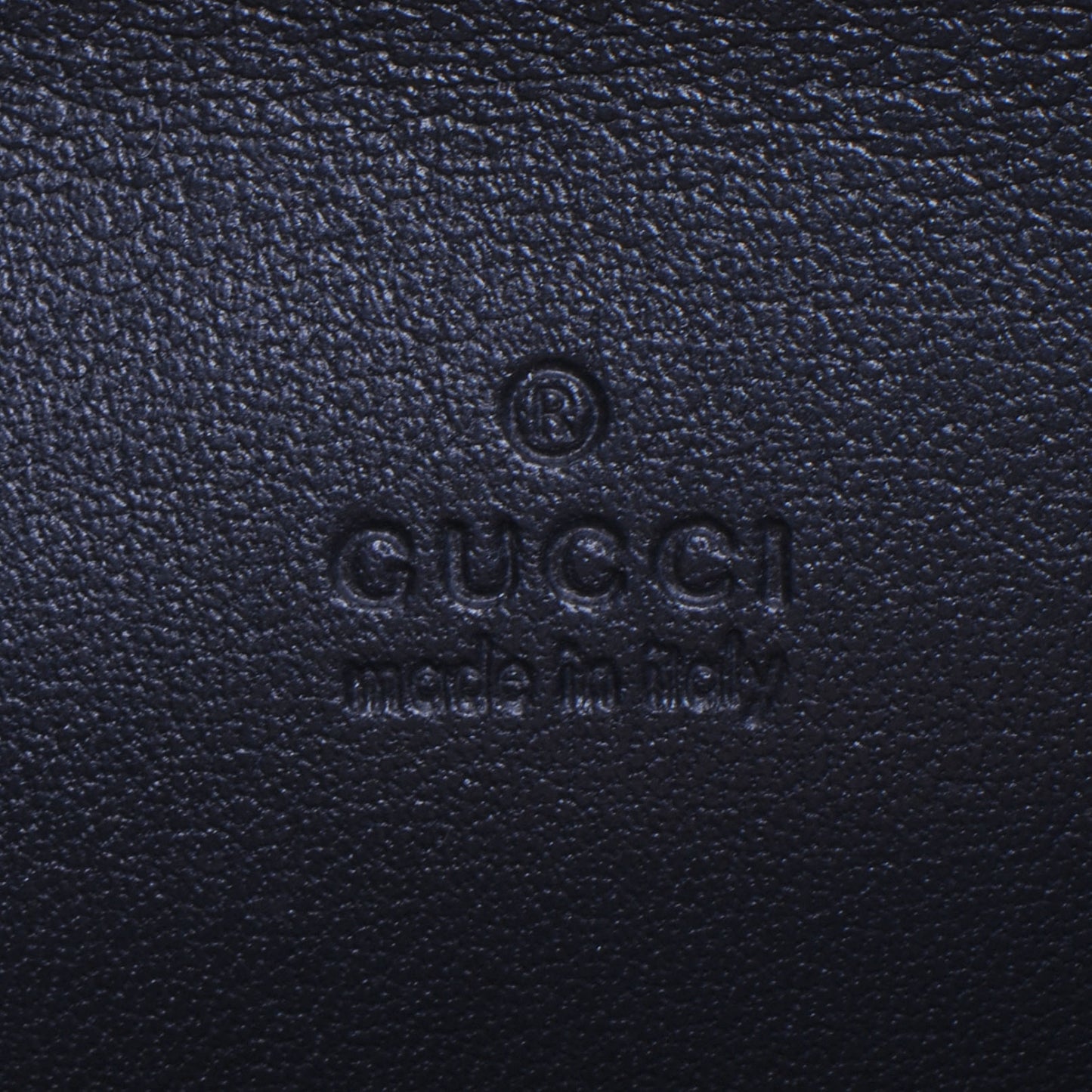 GG Supreme Monogram Calfskin Compact Wallet Beige Blue