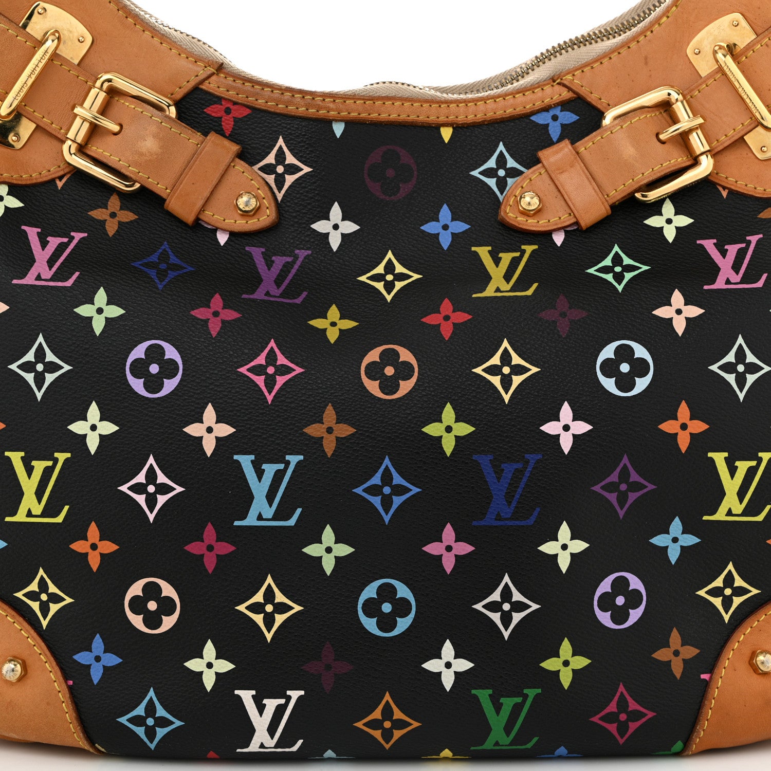 Louis Vuitton Monogram Multicolor Greta Black 7 of 10