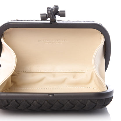 Bottega Veneta Metal Intrecciato Mesh Woven Knot Clutch in Gunmetal 5 of 8