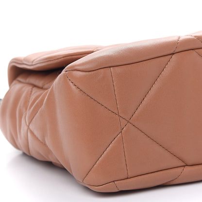 Chanel Lambskin Quilted Large Chanel 19 Flap Brown 8 of 9