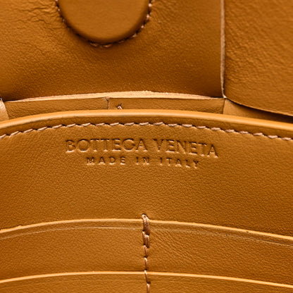Bottega Veneta Calfskin Maxi Intrecciato Cassette Pouch On Strap Camel 6 of 9