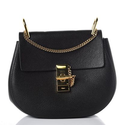 Chloe Grained Lambskin Drew Shoulder Bag Black 1 of 6