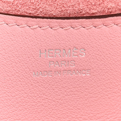Hermes Taurillon Clemence Swift In-The-Loop 18 Bag Rose Sakura 6 of 11