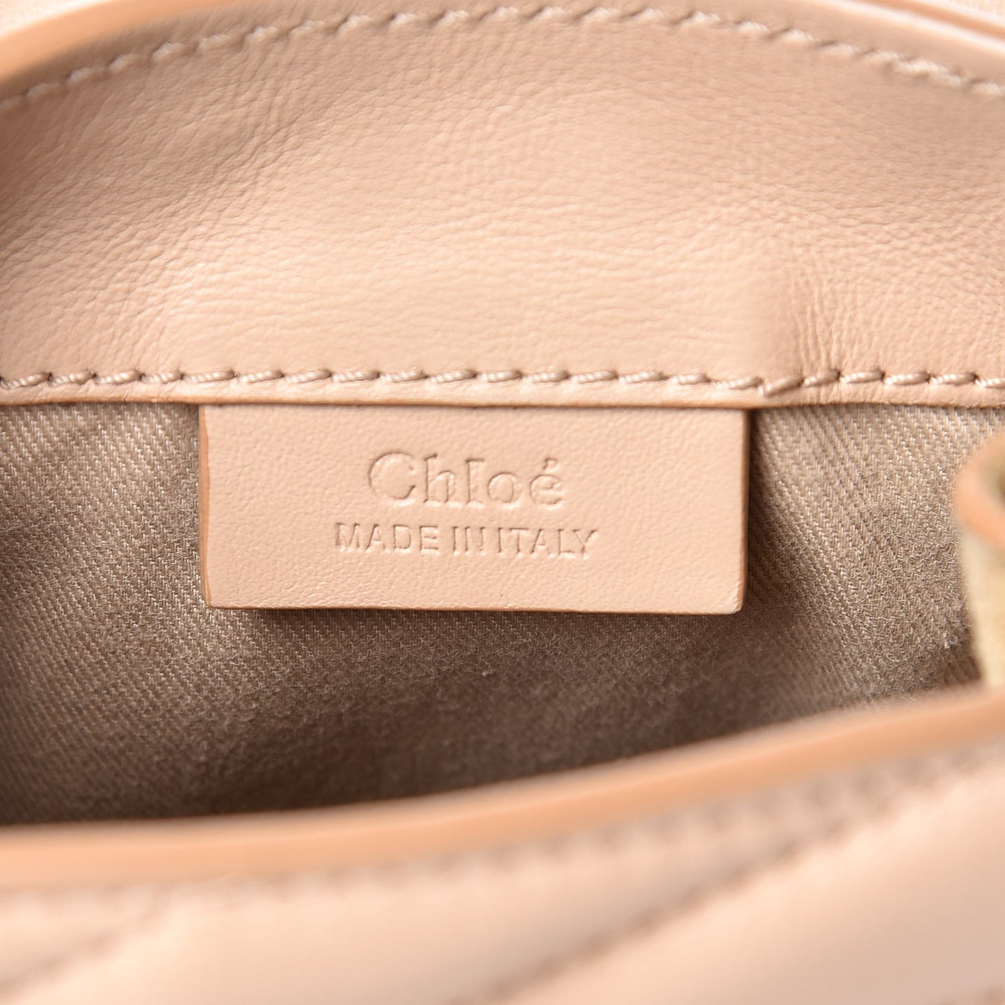 Calfskin Quilted Mini Faye Backpack Pearl Beige